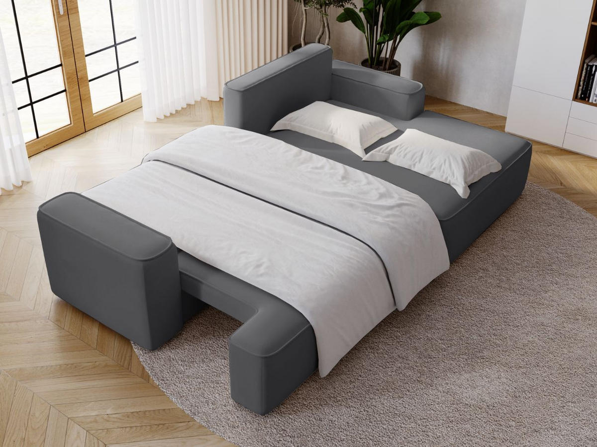 ECKSOFA California Grau Rechts - Grau, Holz/Textil (270/165cm) - Graingold