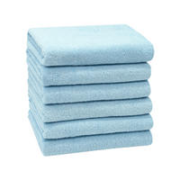HANDTÜCHER, 6er-Set, 50x100 cm, 100% Baumwolle, Blau - Hellblau, Textil (50/100cm) - Zollner