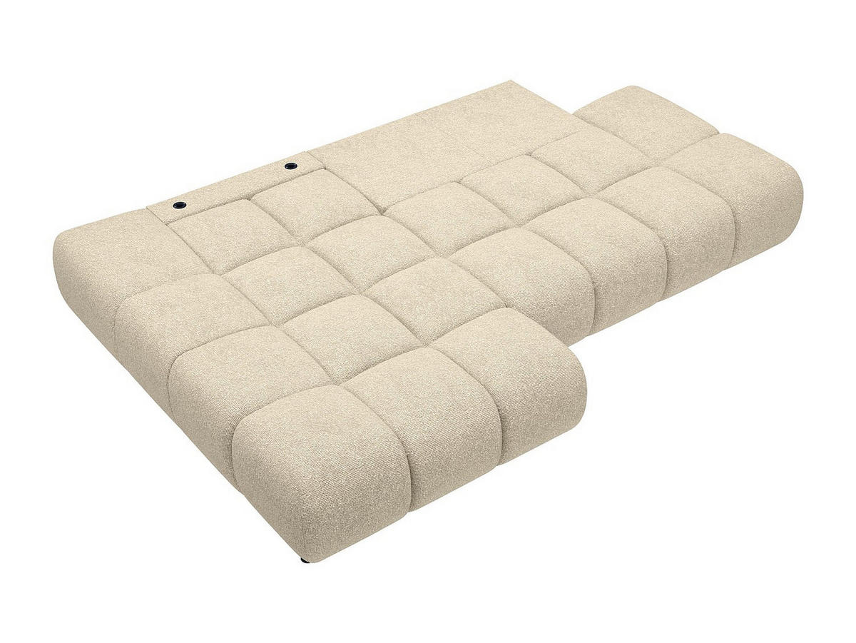 SCHLAFSOFA - 5 Personen - stoff - beige Jocima - Beige, Kunststoff/Textil (292/96/193cm) - Vente-Unique