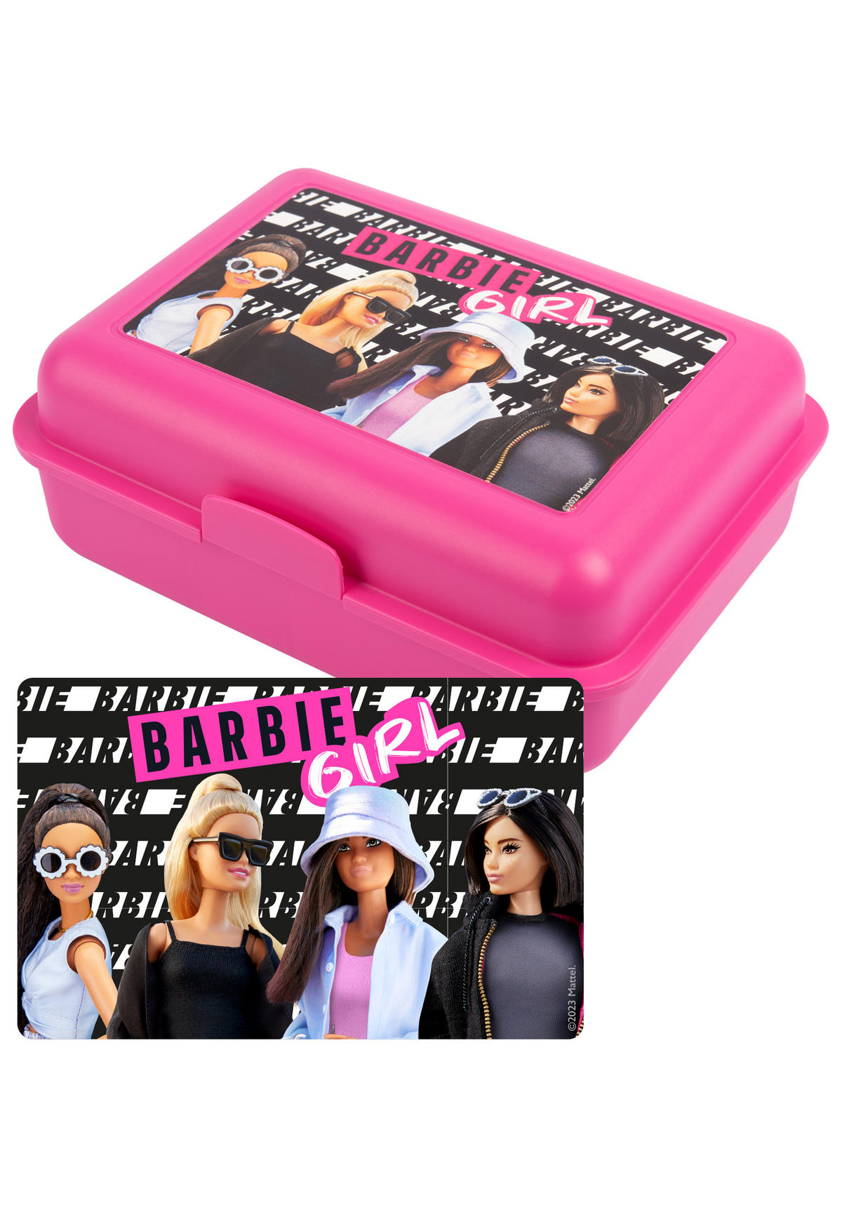 BROTDOSE Barbie Pink 17,5 x 12,8 x 6,9 cm - Pink, Kunststoff (17.5/6.9/12.8cm) - Barbie