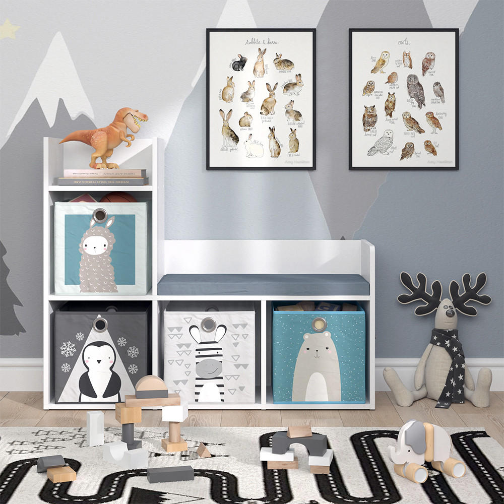 KINDERSITZBANK Luigi Weiß 107.2 x 88.6 cm - Weiß, Holzwerkstoff (107.2/88.6/30.9cm) - Vicco