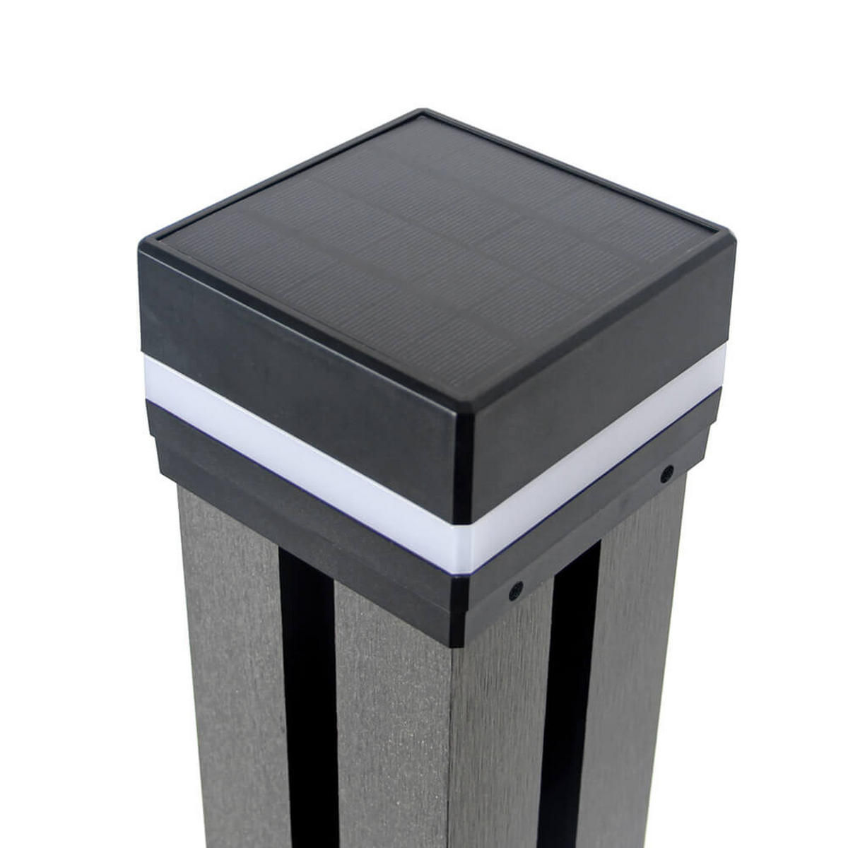 PFOSTENABDECKUNG CALLUX COVER - 3 - Schwarz, Kunststoff (11/7.6cm) - Home Deluxe