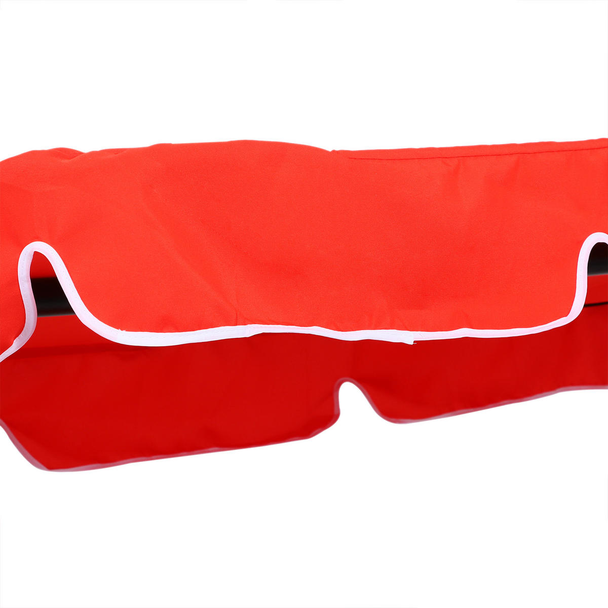 HOLLYWOODSCHAUKEL DE-15227 3-Sitzer mit verstellbarem Dach Rot - Rot, Metall (110/152/172cm) - ComfortXL