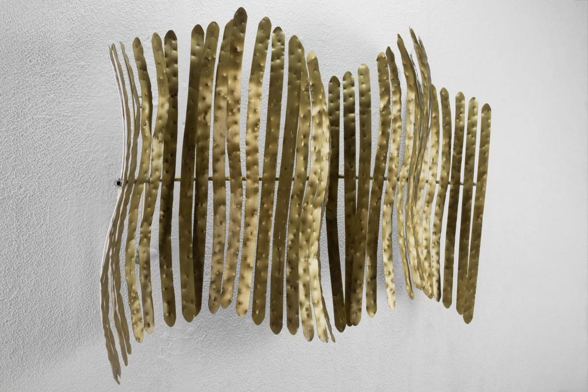 WANDDEKO Gold 88/63 cm - Goldfarben, Metall (4.5/63/16cm) - KUNSTLOFT