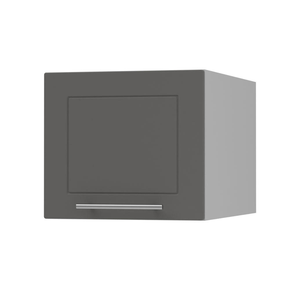 KLAPPHÄNGESCHRANK Kvantum W6B/45 Graphit Matt / Grau Matt 45 / 59 / 36cm - Graphitfarben/Grau, Holz/Holzwerkstoff (45/36/59cm) - Feldmann-Wohnen