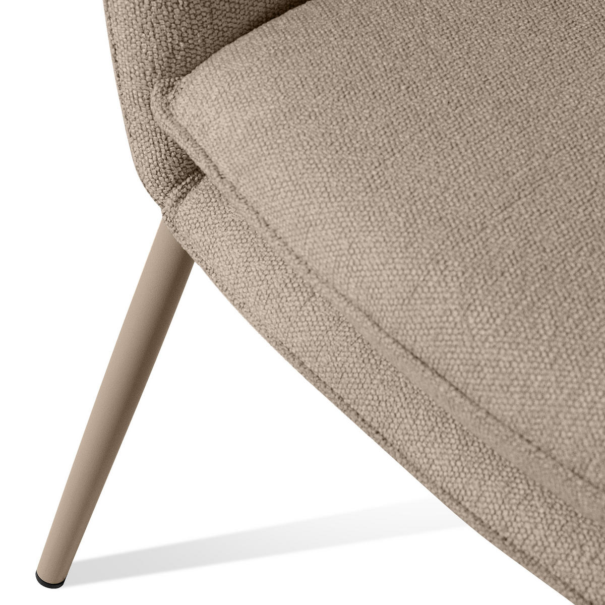 GARTENSESSEL SOLIS Loungesessel, - Hellbraun, Textil/Metall (69/76/66cm) - KONSIMO®