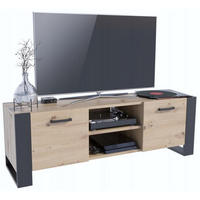 FERNSEHKOMMODE ALBA BIS Artisan Eiche 185/43,6/50 cm - Eiche Artisan, Holzwerkstoff (150/50/43.6cm) - Matkam Möbel