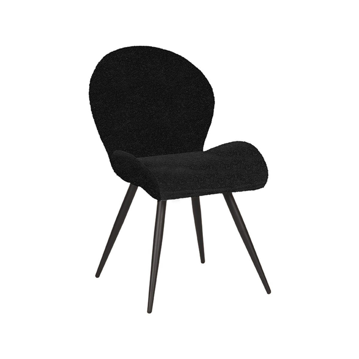 ESSZIMMERSTUHL Sky Black 51/64/87 cm 2er-Set - Schwarz, Kunststoff (64/87/51cm) - LABEL51