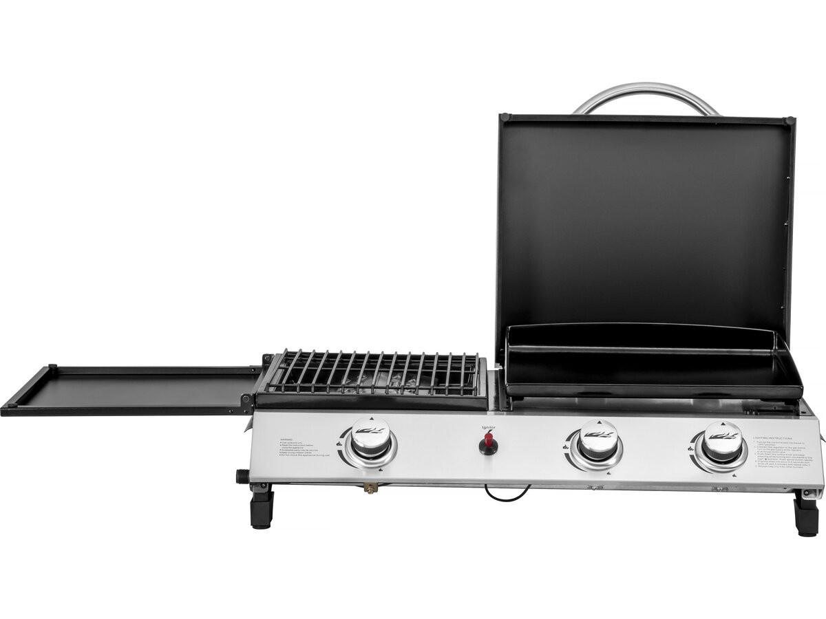 PLANCHA rasio Schwarz - Grau, Metall (49/25/79cm) - Habitat Garten