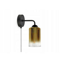 WANDLEUCHTE GRAF - Transparent/Goldfarben, Glas/Metall (10/29/18cm) - kiki design