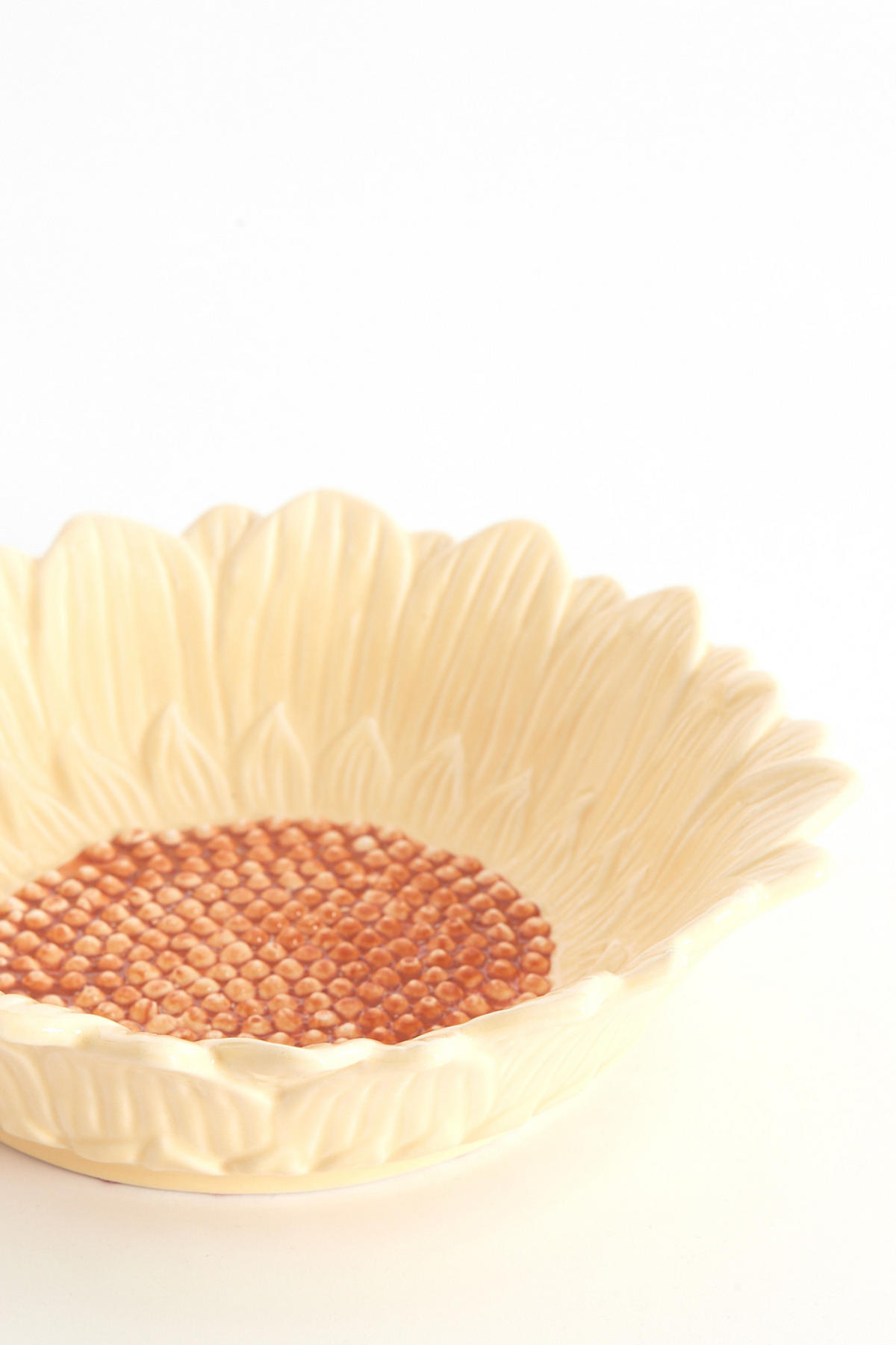 SCHALE Severa Orange 21/21/5 cm - Orange, Keramik (21/5cm) - Light & Living