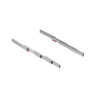 FÜHRUNG Lunch+39 für ausziehbaren Tisch, Aluminium, Edelstahl-eloxiert - Edelstahlfarben, Metall (18/8/118cm) - EMUCA