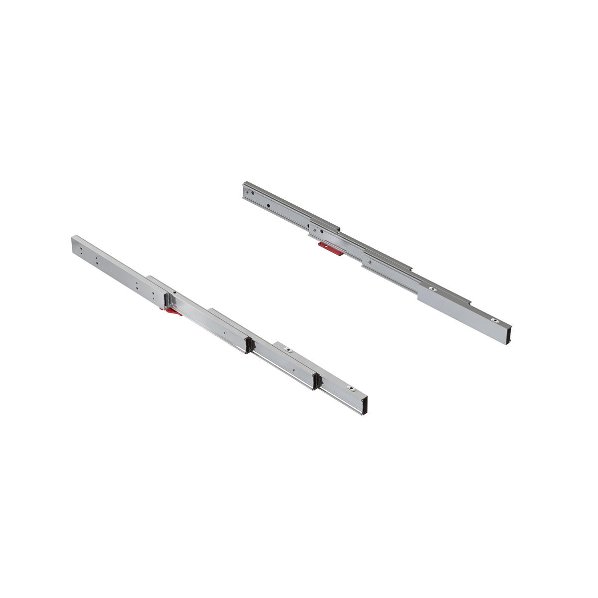 FÜHRUNG Lunch+39 für ausziehbaren Tisch, Aluminium, Edelstahl-eloxiert - Edelstahlfarben, Metall (18/8/118cm) - EMUCA