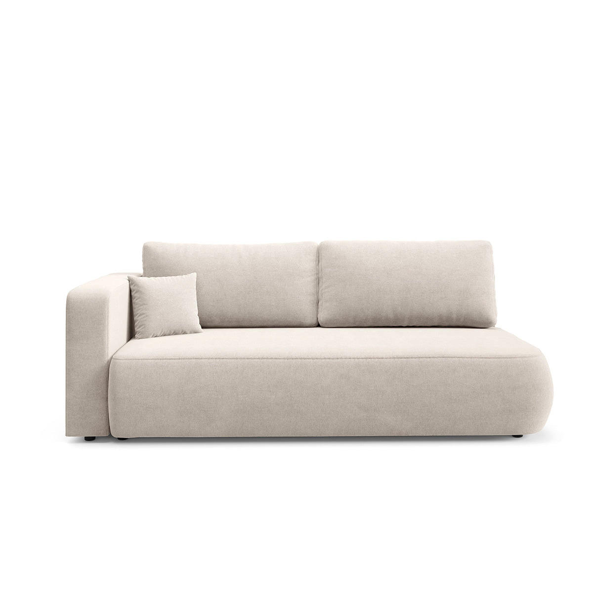 SOFA Antonio 3 Sitzplätze Hellgrau - Beige, Holz (228/82/106cm) - Petits-meubles