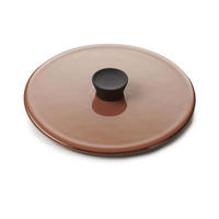 DECKEL FÜR KASSEROLLE CARACTERE 12 cm Zimt - Braun, Keramik (12cm) - Revol Porcelaine France