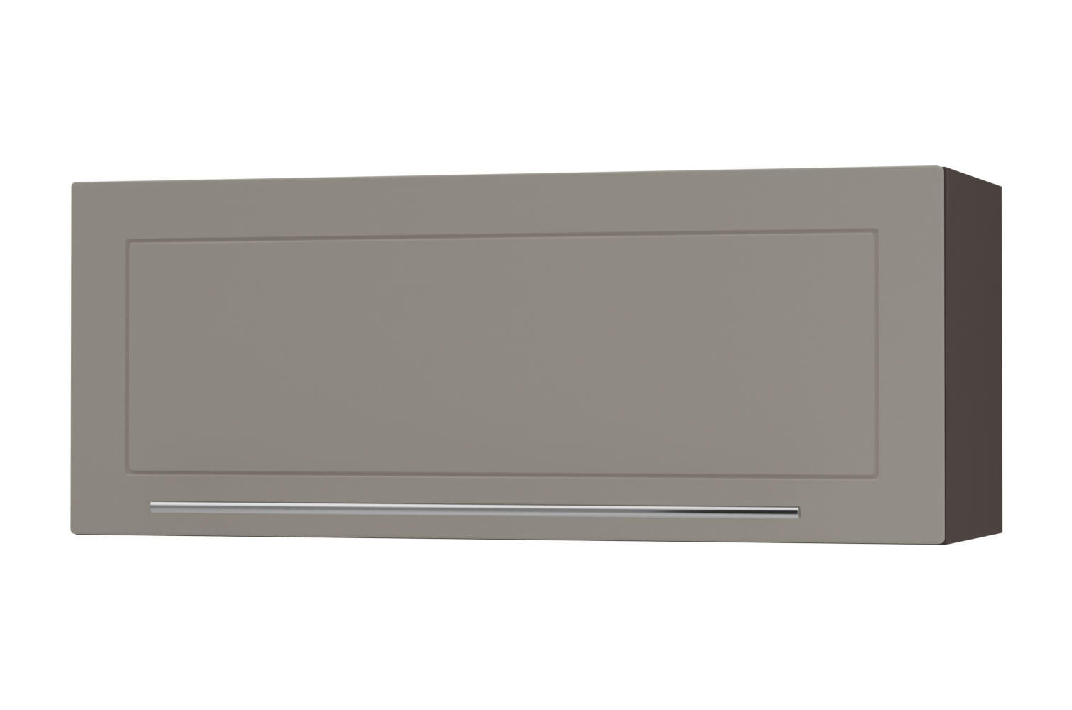 KLAPPHÄNGESCHRANK Kvantum W4B/90-AV Beige Matt / Lava Matt 90 / 32,5 / 36cm - Dunkelgrau/Beige, Holz/Holzwerkstoff (90/36/32.5cm) - Feldmann-Wohnen