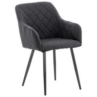 ESSZIMMERSTUHL Shila 84x47x44 cm schwarz - Schwarz, Textil (47/84/44cm) - furnicato