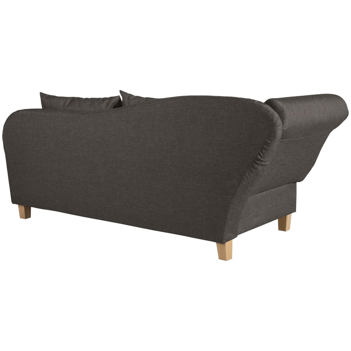 RECAMIERE mit Armteil links klappbar Katia Bezug Flachgewebe Buche natur / braun - Braun, Kunststoff (190/82/88cm) - 58aufmkessel