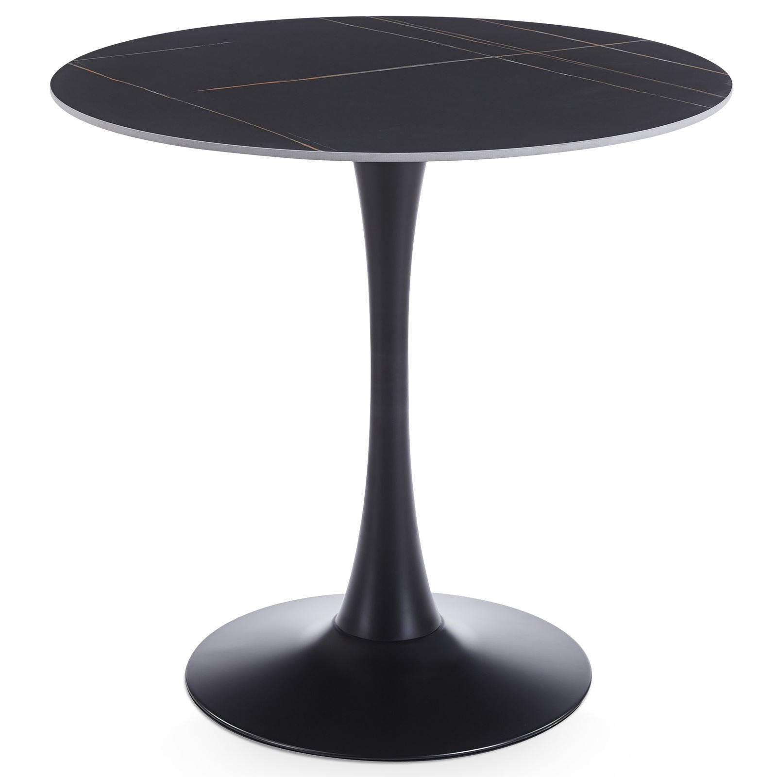 ESSTISCH LOIRE schwarz - Schwarz, Metall (80/80/73cm) - IDIMEX