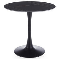 ESSTISCH LOIRE schwarz - Schwarz, Metall (80/80/73cm) - IDIMEX