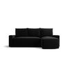 ECKSOFA mit Schlaffunktion SAVIO Poso 135 Rechts - Schwarz, Textil (232/140cm) - Bedante