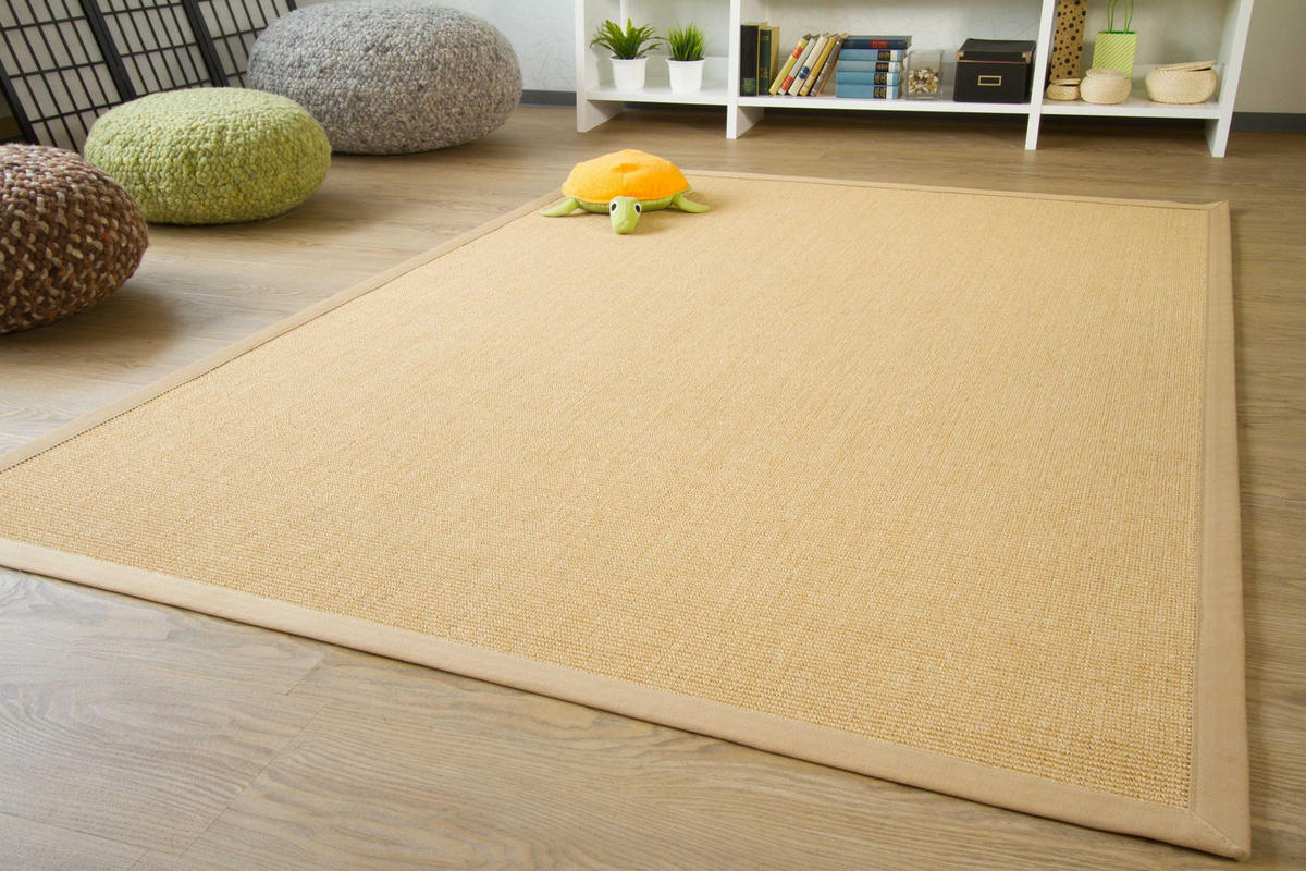 FLACHGEWEBETEPPICH 250/350 cm Brazil Helle Fasern - Beige, Naturmaterialien (250/350cm) - Steffensmeier
