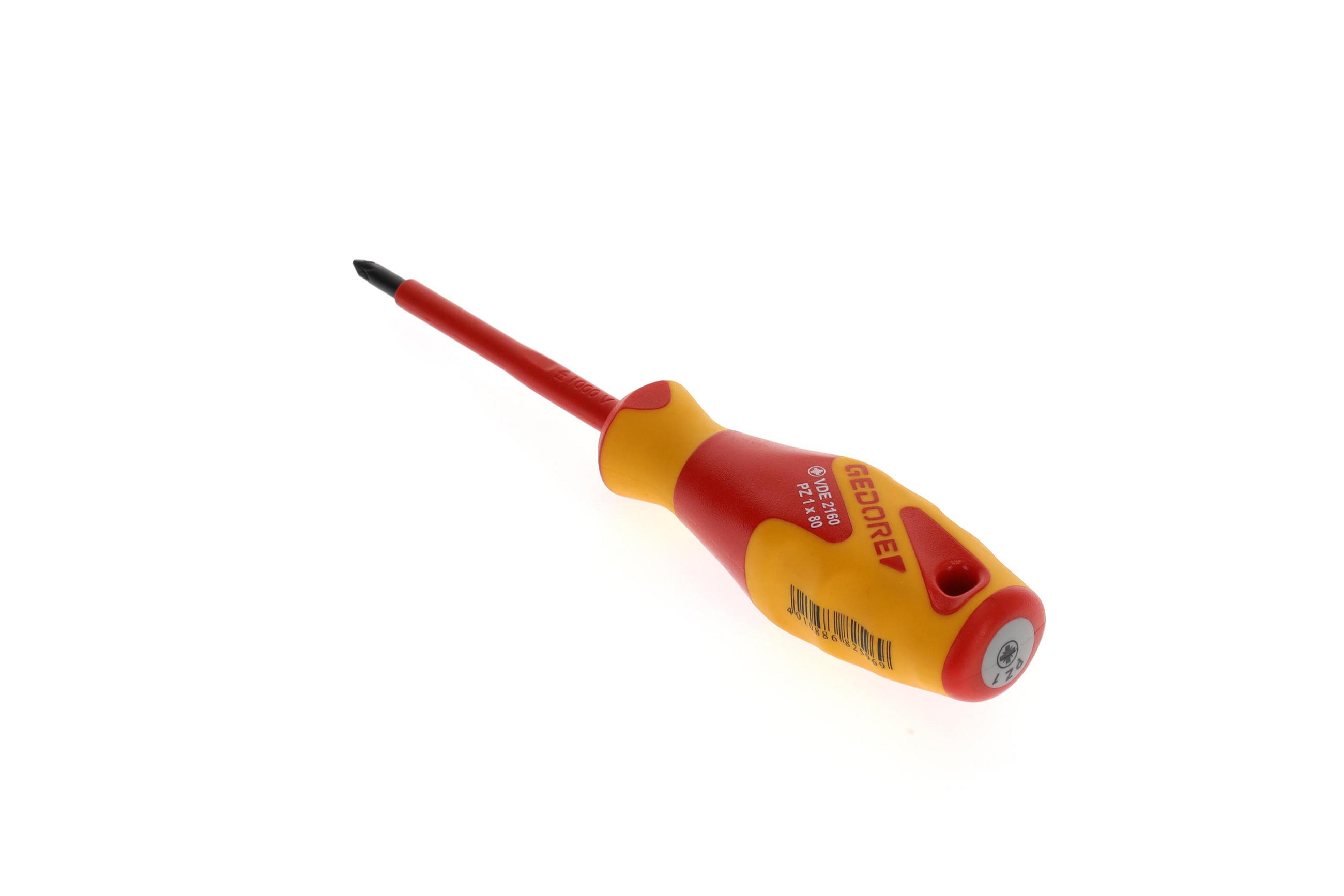 VDE 2160 PZ 1 VDE-SCHRAUBENDREHER KREUZSCHLITZ PZ 1 - Multicolor, Kunststoff/Metall (10/23cm) - Gedore