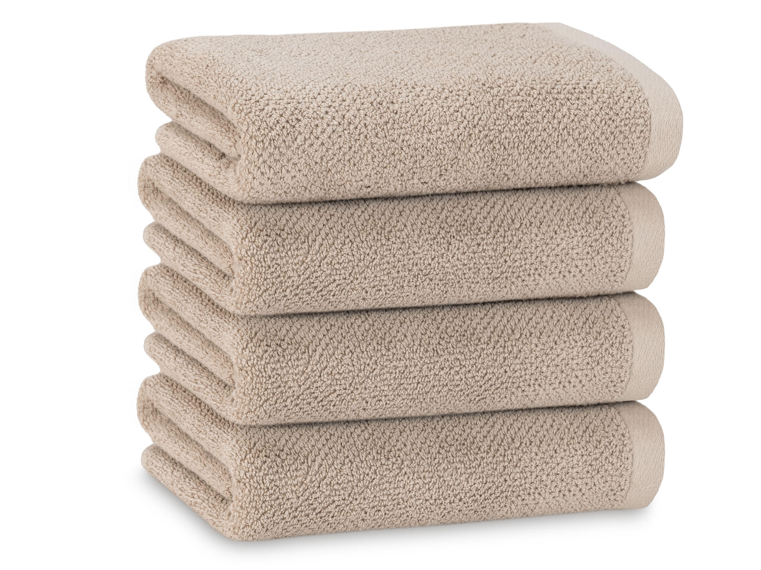 HANDTÜCHER, 4er-Set, 50x100 cm, 100% Baumwolle, Grau - Grau, Textil (50/100cm) - Zollner