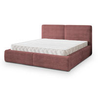 POLSTERBETT FELURO 160x200 cm mit Bettkästen - Rosa - Rosa, Holz (160/200cm) - MASSENO