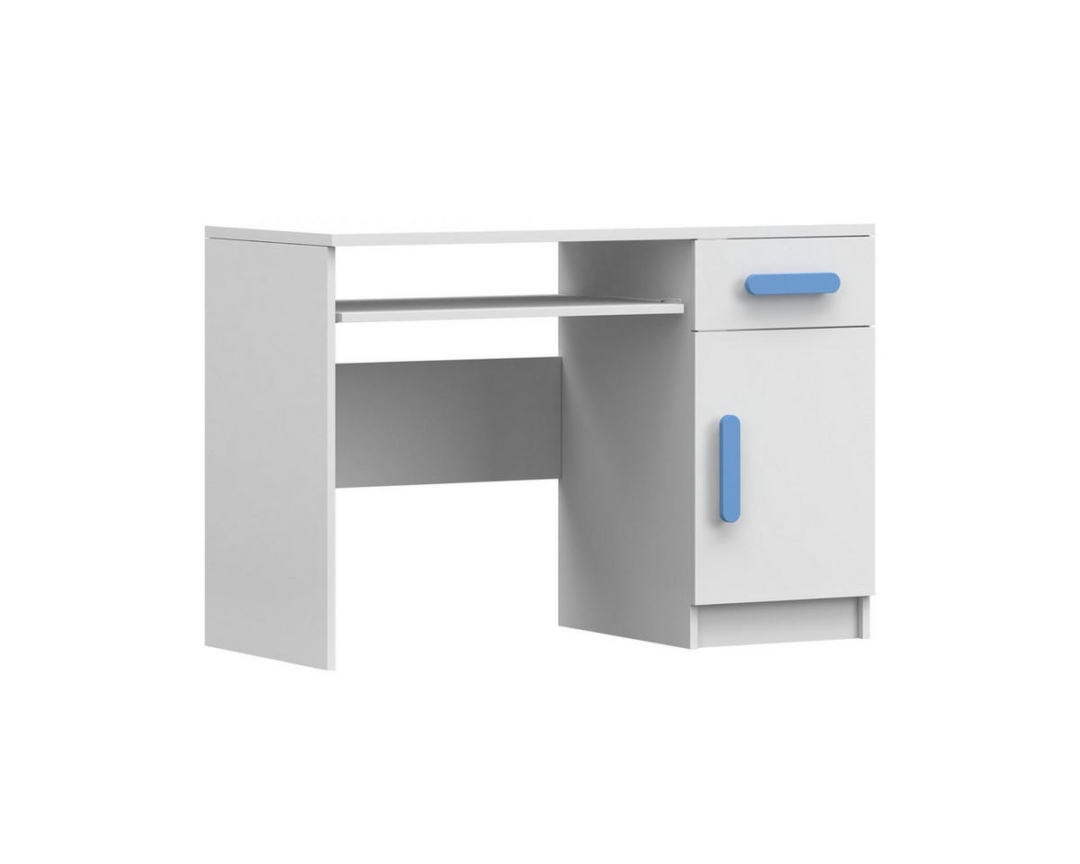KINDERZIMMER-SET INGE I Weiß/Blau 6-teilig - Blau/Weiß, Holzwerkstoff (419/193/206cm) - Deine Möbel 24