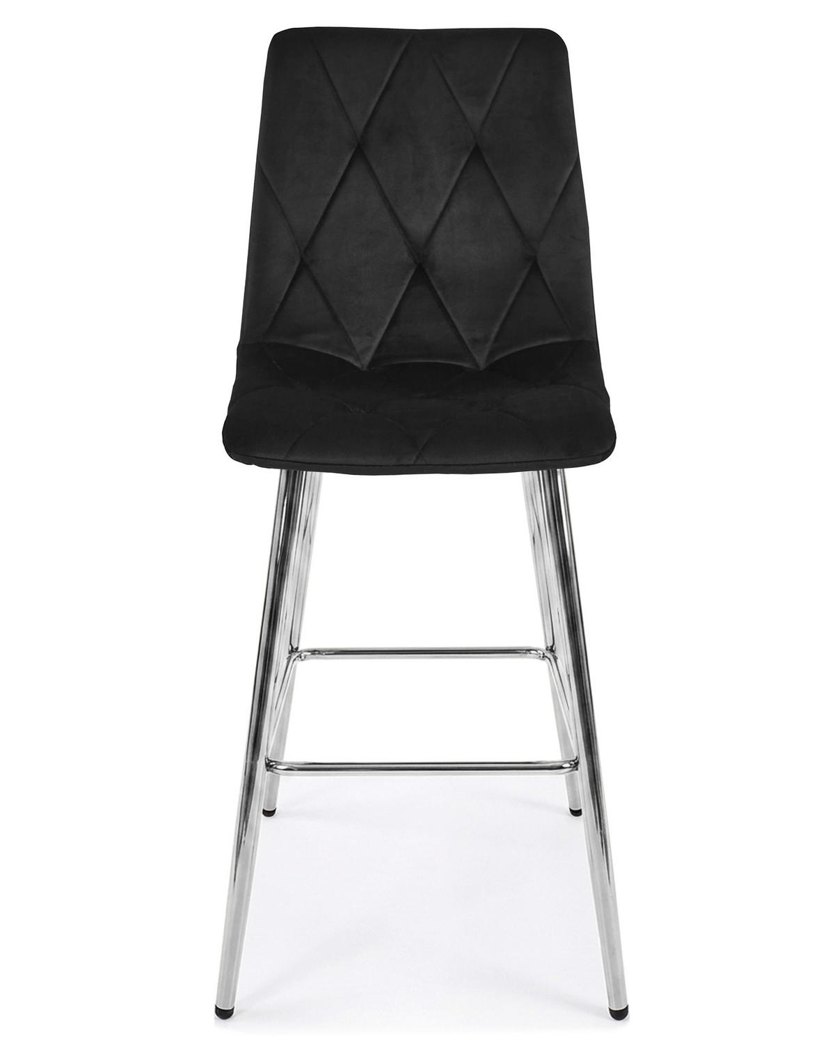 BARHOCKER 4 Stück Schwarz 52x56 cm LIBRA Ergonomische Rückenlehne - Schwarz, Metall (52/58/56cm)