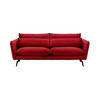 DREISITZER-SOFA Layla-Velluto 7 - Rot, Holz/Textil (237/95/98cm)