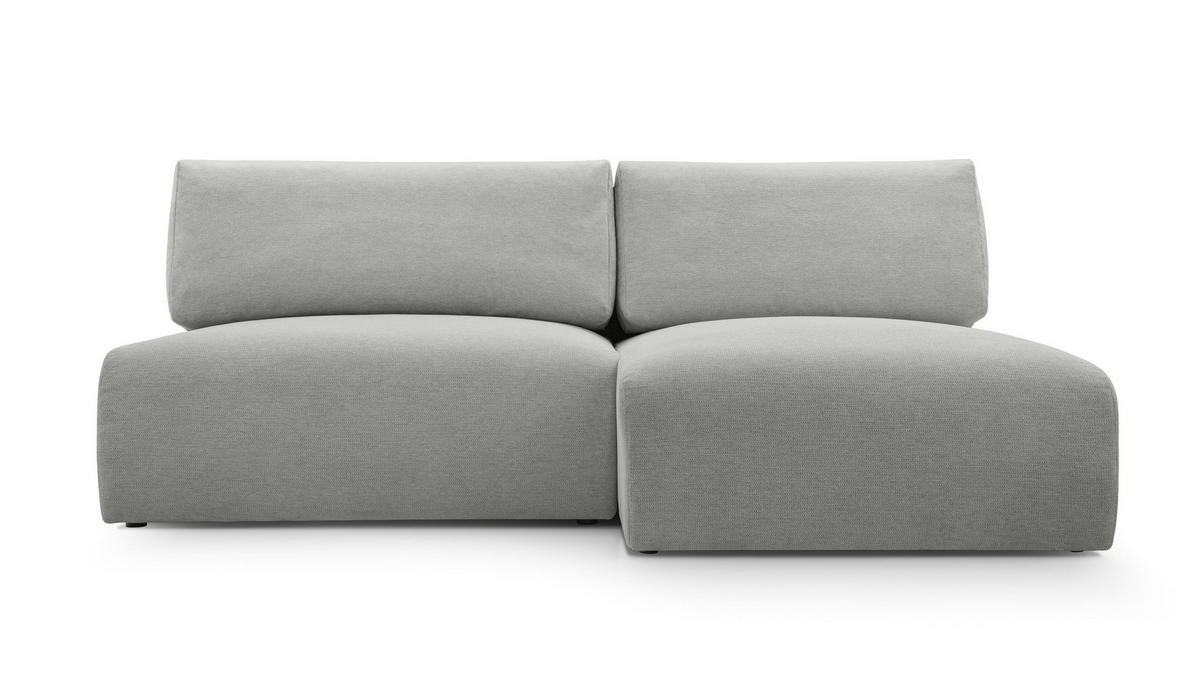 ECKSOFA mit Schlaffunktion Greste, Hellgrau - Hellgrau, Textil (150/223cm) - Meblito