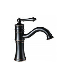 WASCHBECKENARMATUR Rea Vintage Old Black Low - Schwarz, Metall (6.5/21.5/20cm) - REA