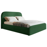BETT 200x200 cm Wendra Slim mit Lattenrost, Bettkasten, Samt, Grün - Grün, Holz/Textil (200/200cm) - Emporius