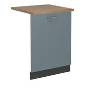 GESCHIRRSPÜLBLENDE R-Line Blau-Grau 60 cm , AP Eiche - Anthrazit/Blaugrau, Holzwerkstoff (60/81.8/1.6cm) - Vicco