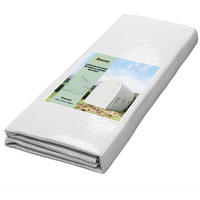 GEWÄCHSHAUS-ROLLTOR, 6 PE-Fenster verdeckte Kanten, weiß - Weiß, Kunststoff (200/200/300cm) - Vallsero