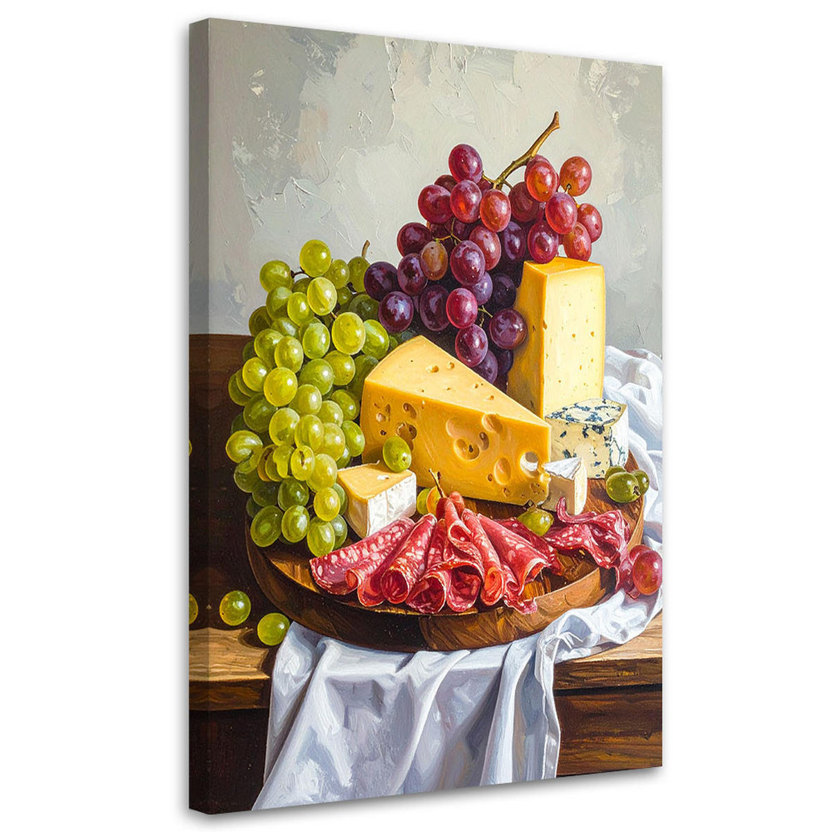 LEINWANDBILD Essen & Trinken 70x100cm - Multicolor, Textil (70/100cm) - Feeby