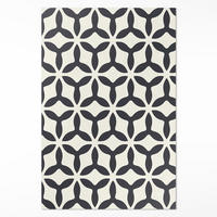TEPPICH 150x225 cm Modernes Geometrisches Muster - Schwarz, Kunststoff (150/225cm) - Wallfluent