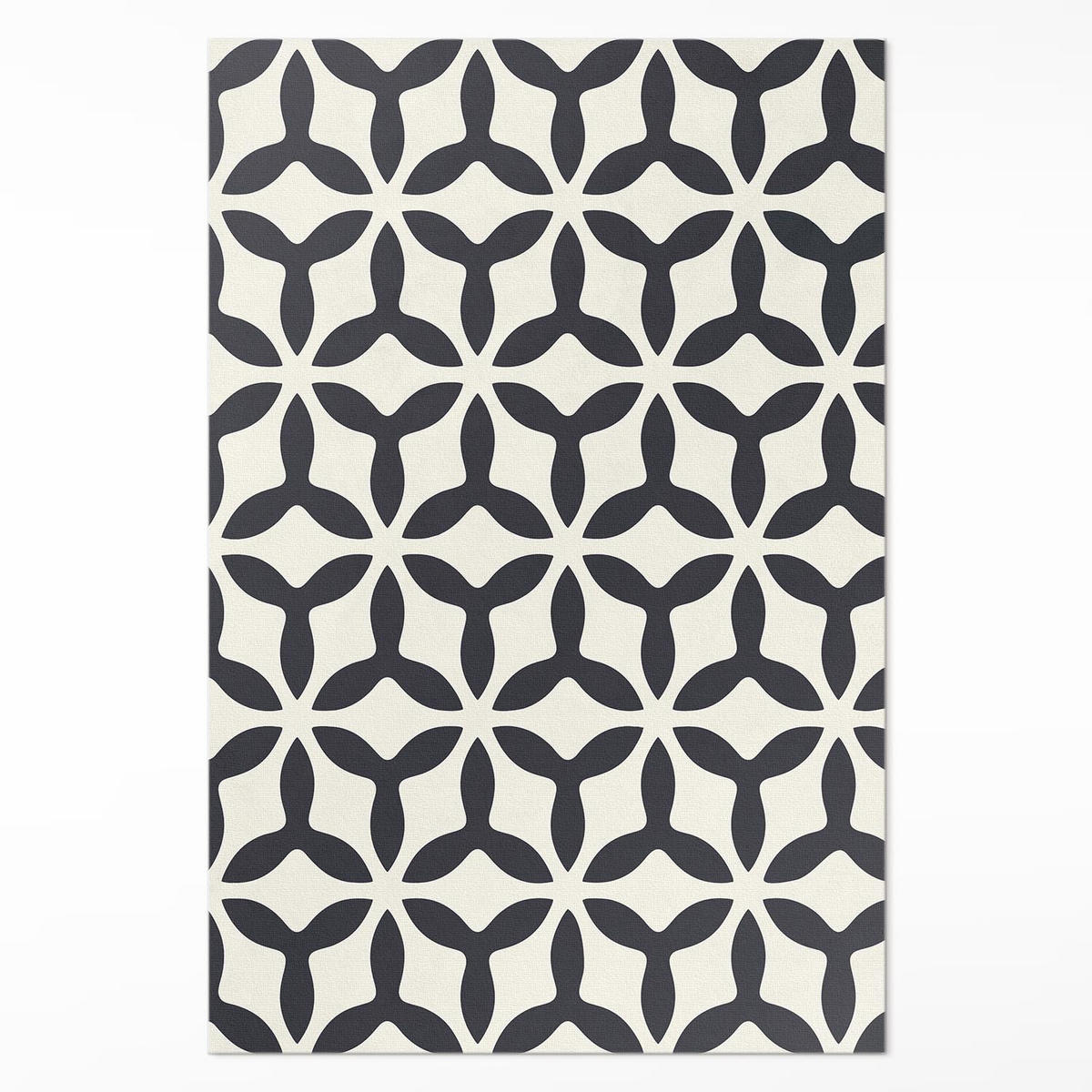 TEPPICH 150x225 cm Modernes Geometrisches Muster - Schwarz, Kunststoff (150/225cm) - Wallfluent