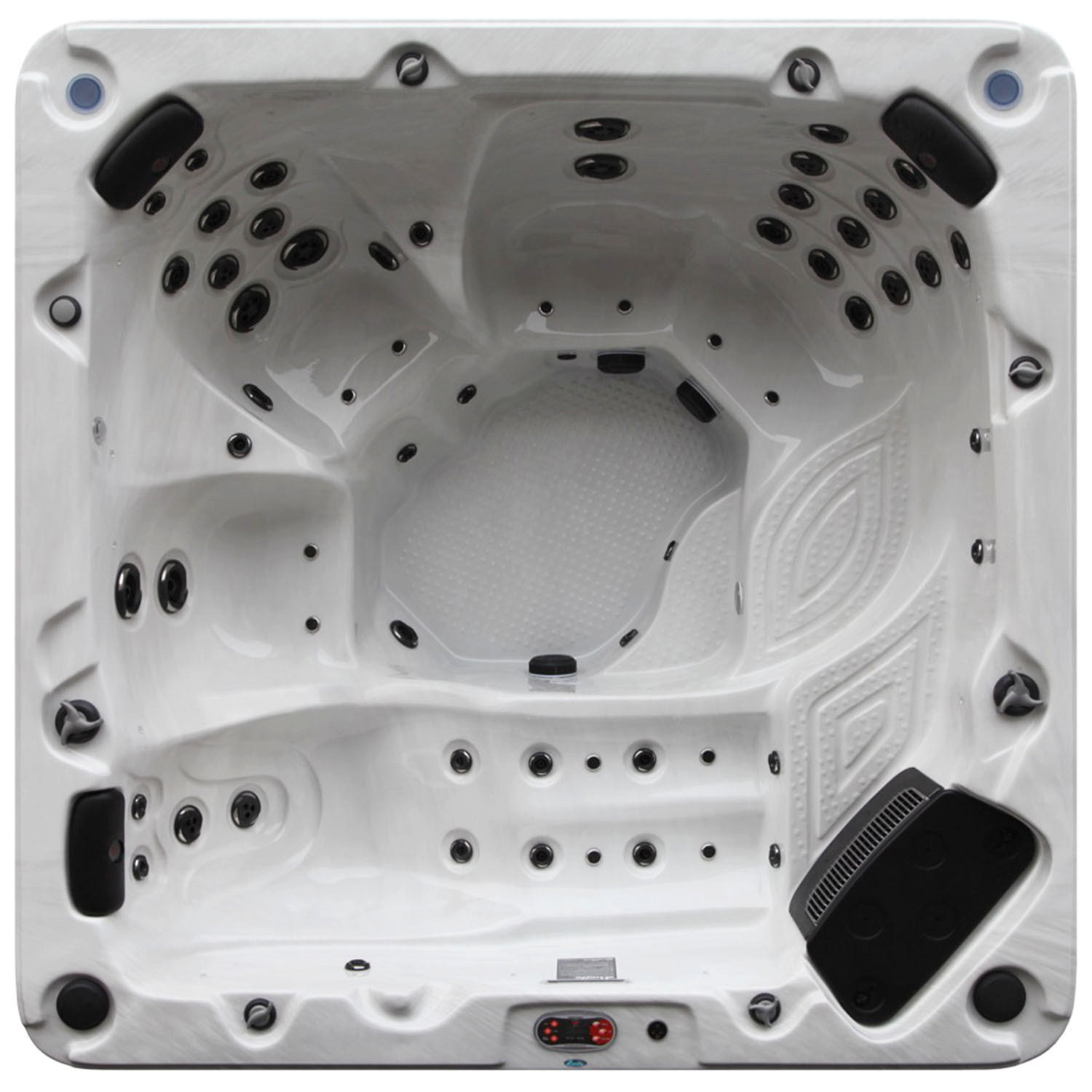 WHIRLPOOL Niagara UV Whirlpool - Weiß Hochglanz/Weiß, Kunststoff (228/99/228cm) - Canadian Spa Company
