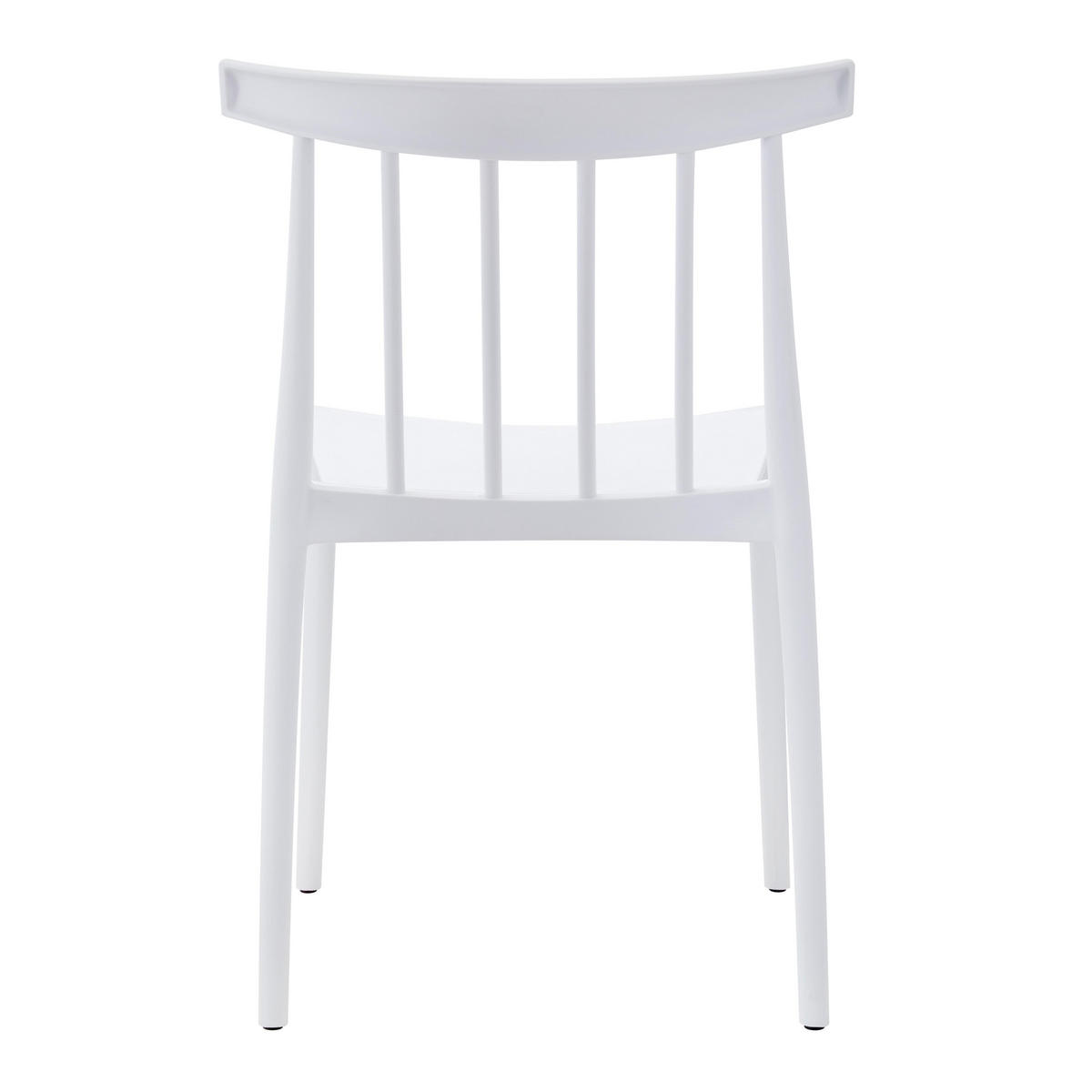 GARTENSTUHL 4-tlg., Weiß - Weiß, Kunststoff (51/76/50cm) - Oviala