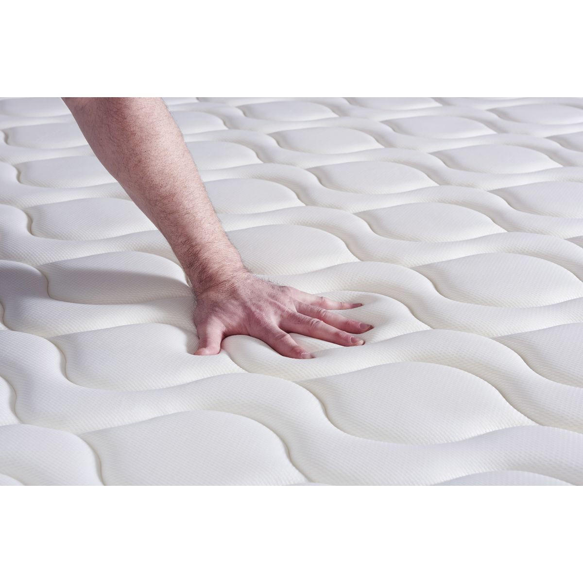 BETT Actimemo touch Memory-Schaum 200 x 200 cm h1 - Kit Bettgestell Grau - Beige/Grau, Karton/Holz (200/200cm) - ACTISOM