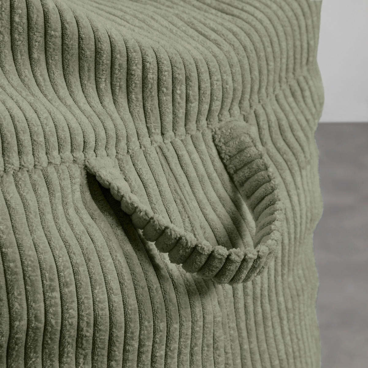 SITZSACK Cortona Cord Olivgrün - Olivgrün, Textil (85/100/85cm) - Mömax
