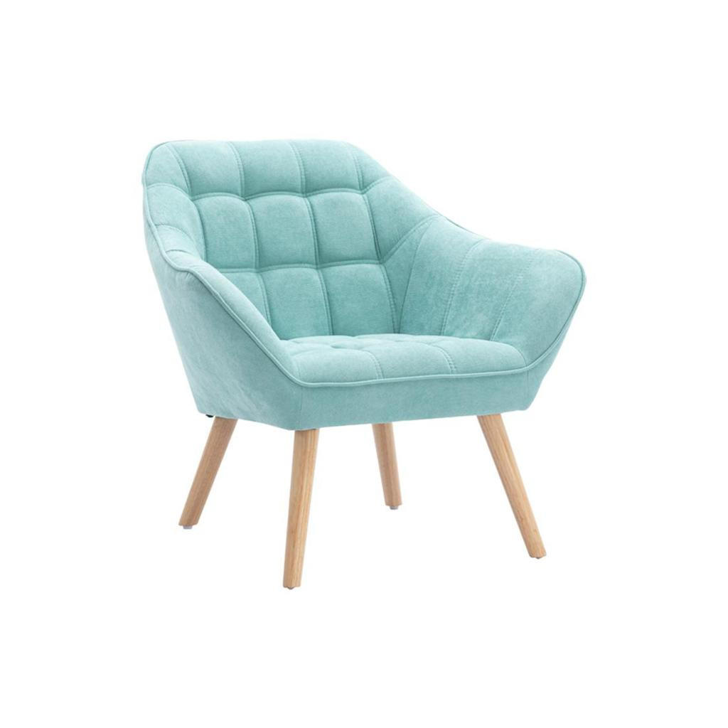Thumbnail - Vente-Unique Sessel, Grün, Textil, Uni, 1-Sitzer, Rechteckig, 73x77x82 cm, Wohnzimmer, Sessel, Polstersessel