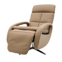 RELAXSESSEL taupe - Taupe, Leder (70/109/147cm) - MCW