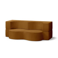 SOFA Kamelia Cappuccino - Cappuccino, Textil (200/70/100cm) - Pillovely
