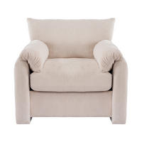 SOFA Chenille Beige - Beige, Holzwerkstoff/Textil (96/84/82cm) - WISHDOR