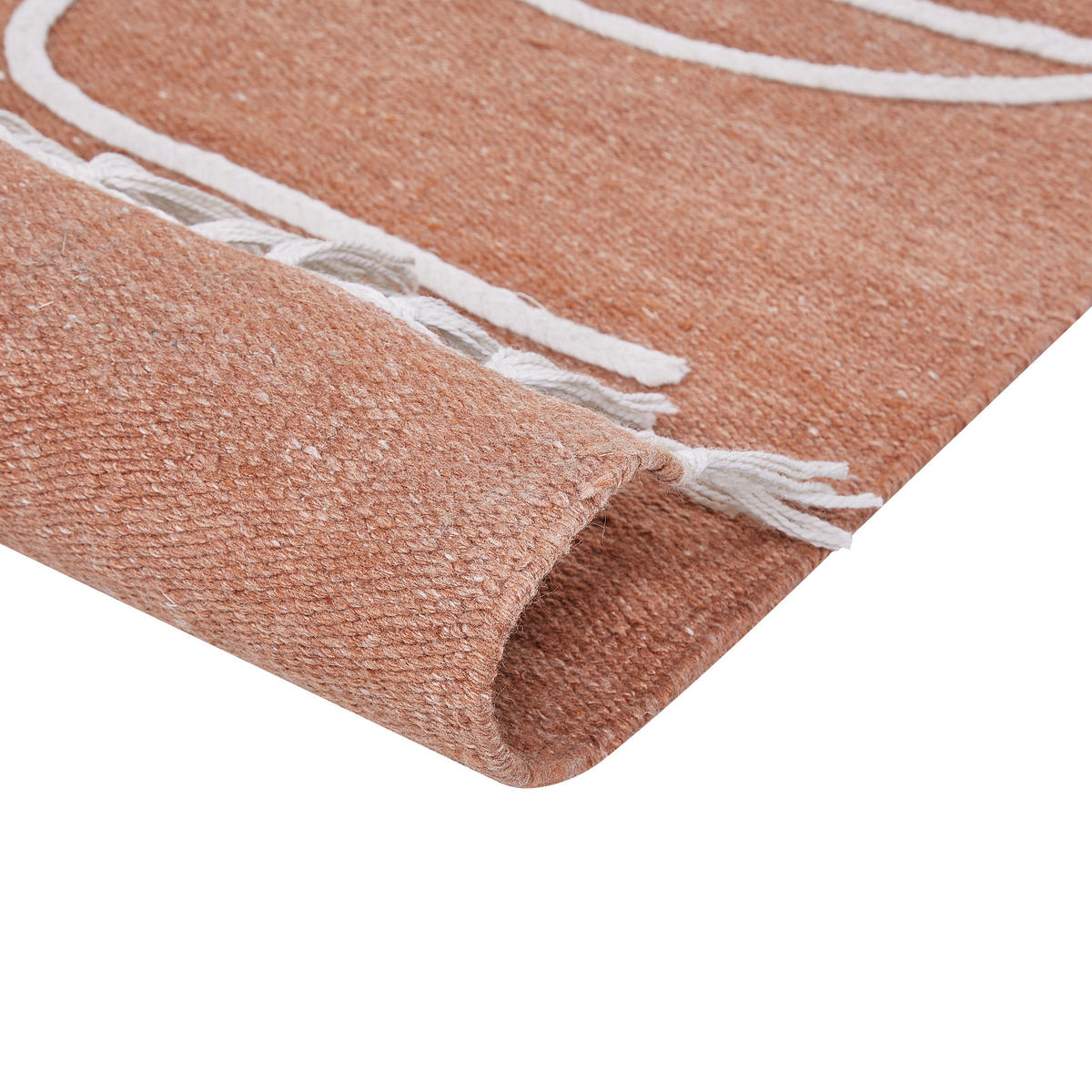 OUTDOOR-TEPPICH Yavu 150/80 cm - Rot, Kunststoff (80/150cm) - Beliani