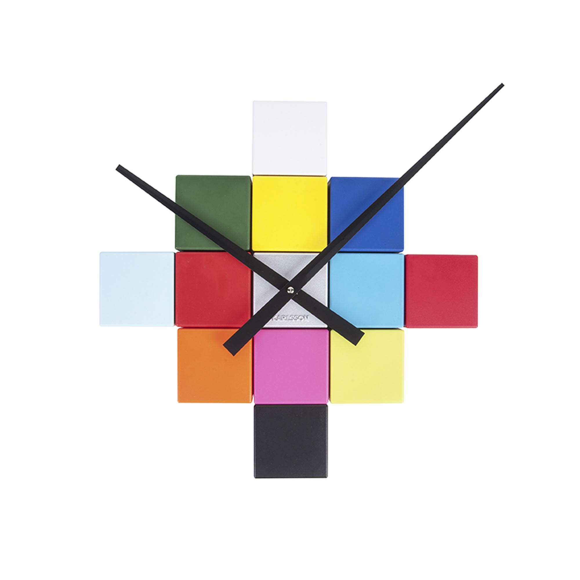 WANDUHR DIY Cubic Ø40 cm - Multicolor, Kunststoff (40/40/5.5cm) - Karlsson